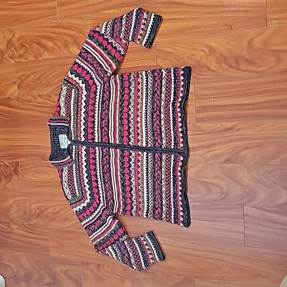 Heirloom Collections Womens Vintage Y2K Zip-up Collared Cardigan Sz XL - Picture 7 of 10